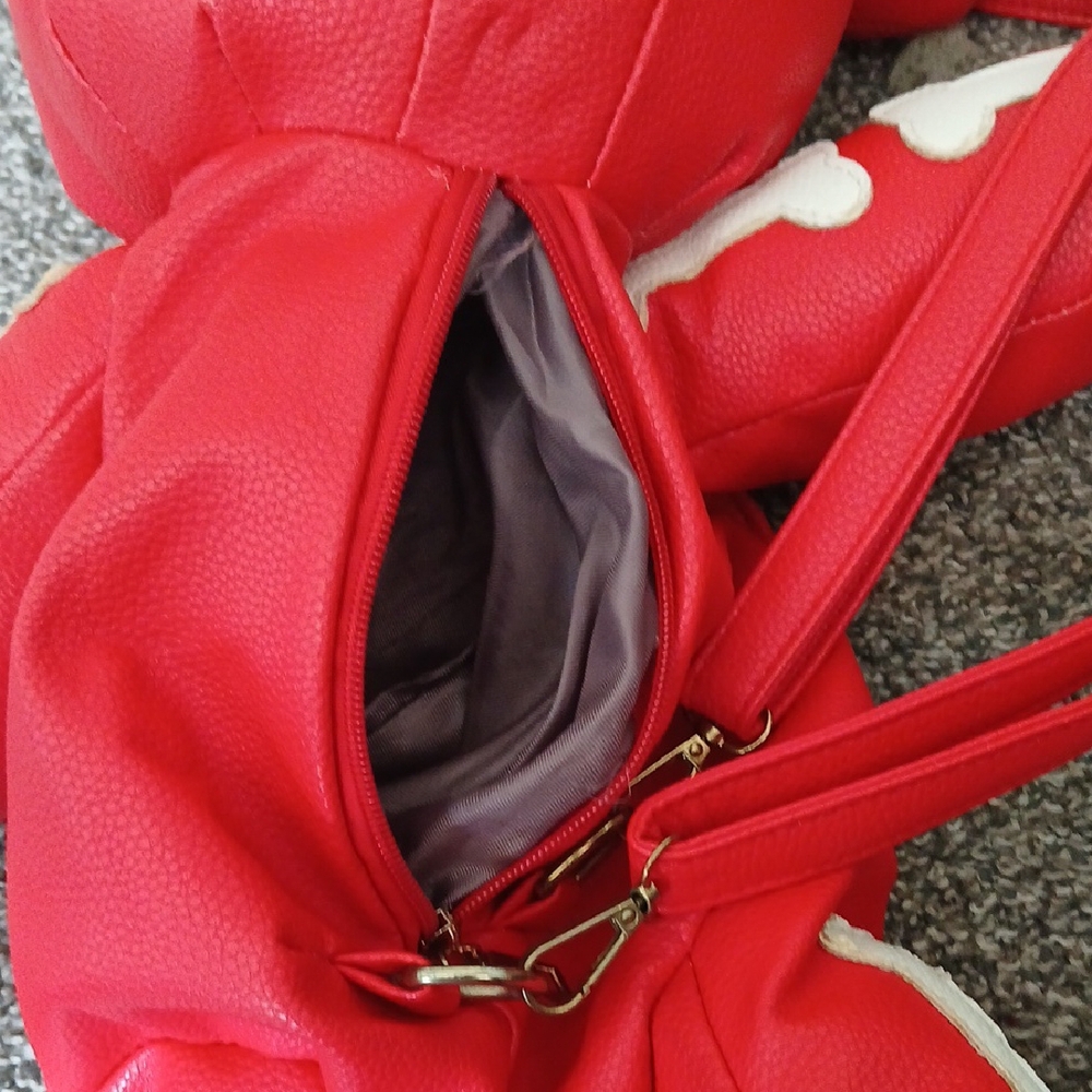 Red Skeleton Teddy Bear Backpack - image 6